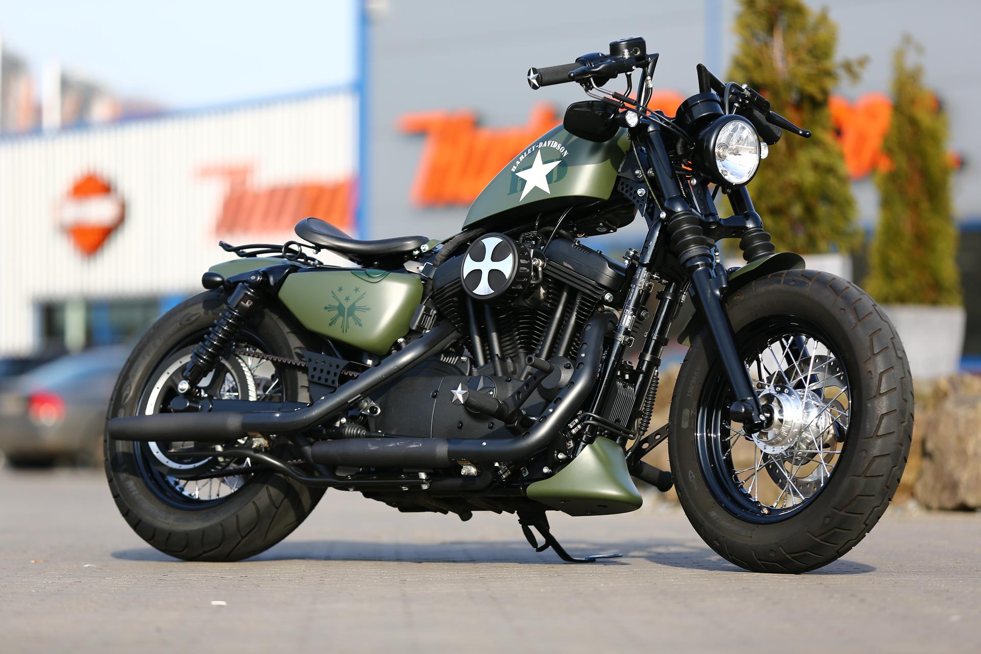 Thunderbike Military • H D Forty Eight Sportster Xl1200x Bobber