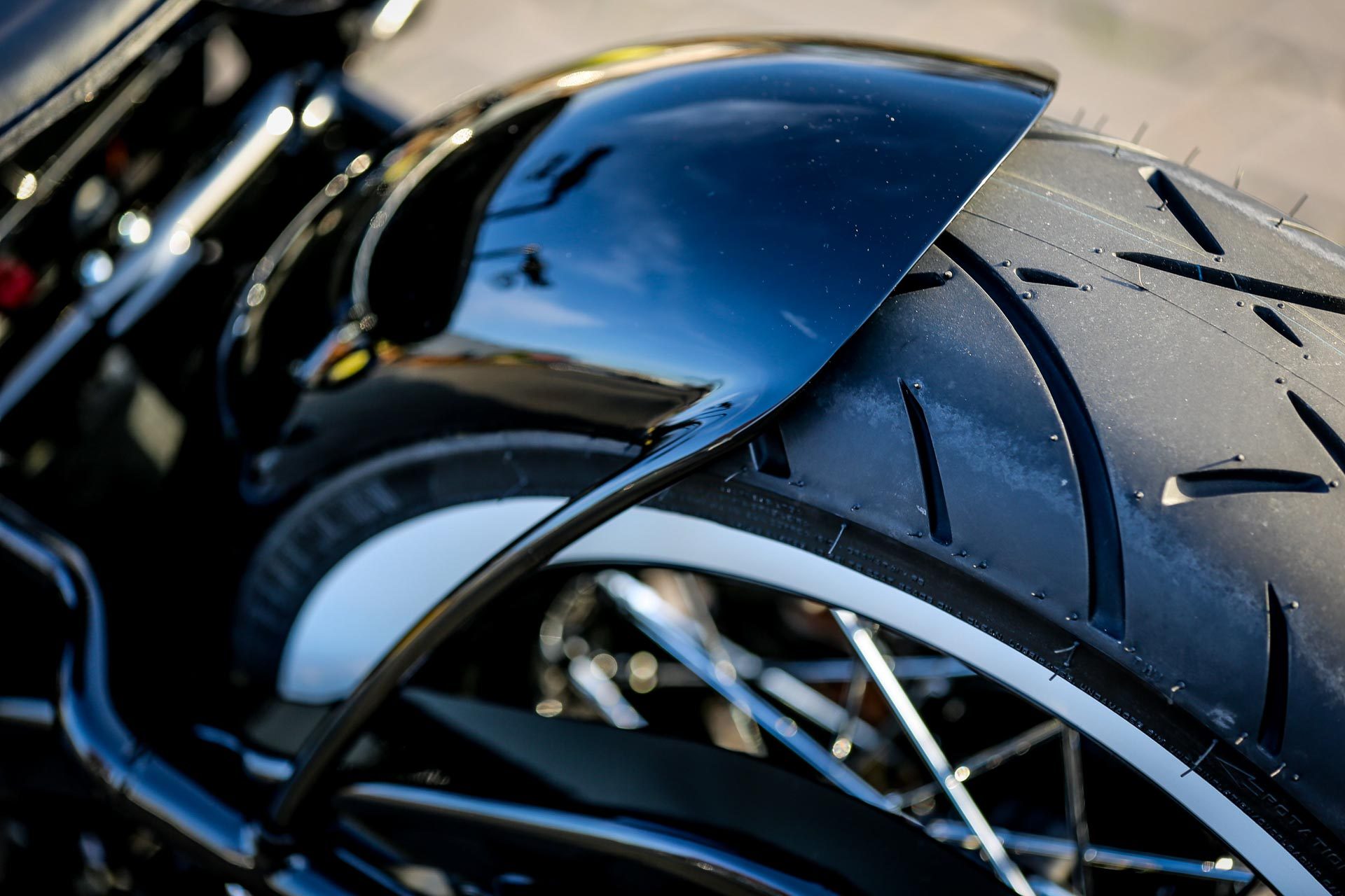 Thunderbike Black Gloss • H-D Softail Slim FLS Custom Motorcycle