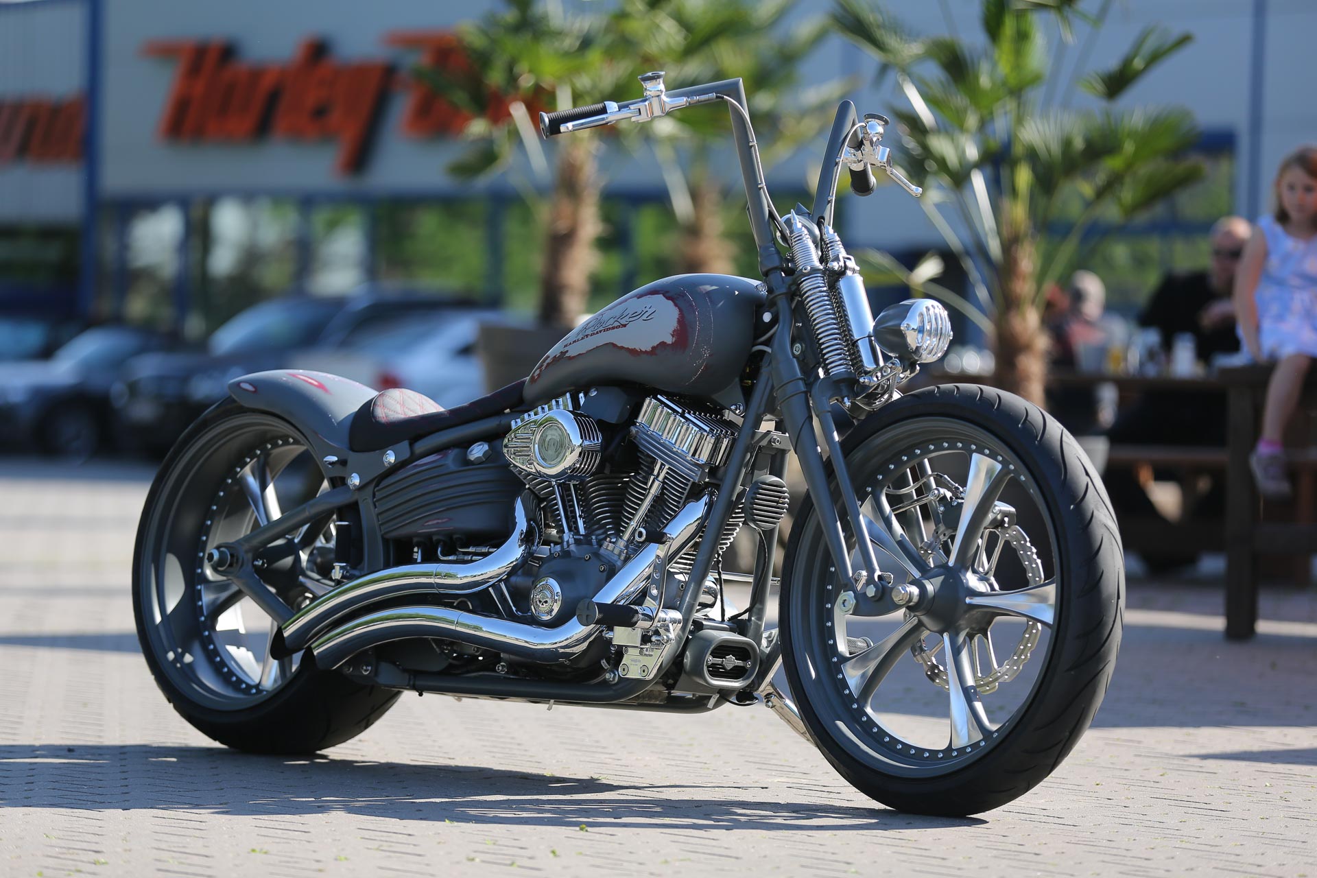 Customized Harley-Davidson Softail Rocker motorcycles by Thunderbike
