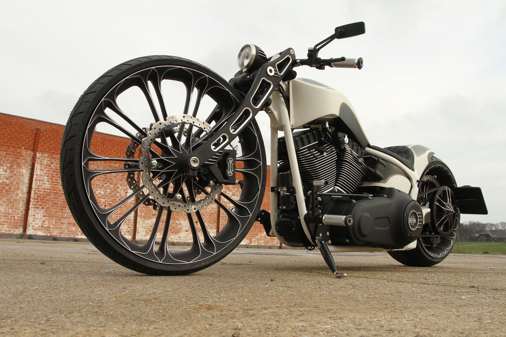 Motorrad Hydraulik Montageständer für Harley Davidson Softail Breakout FXSB RB 