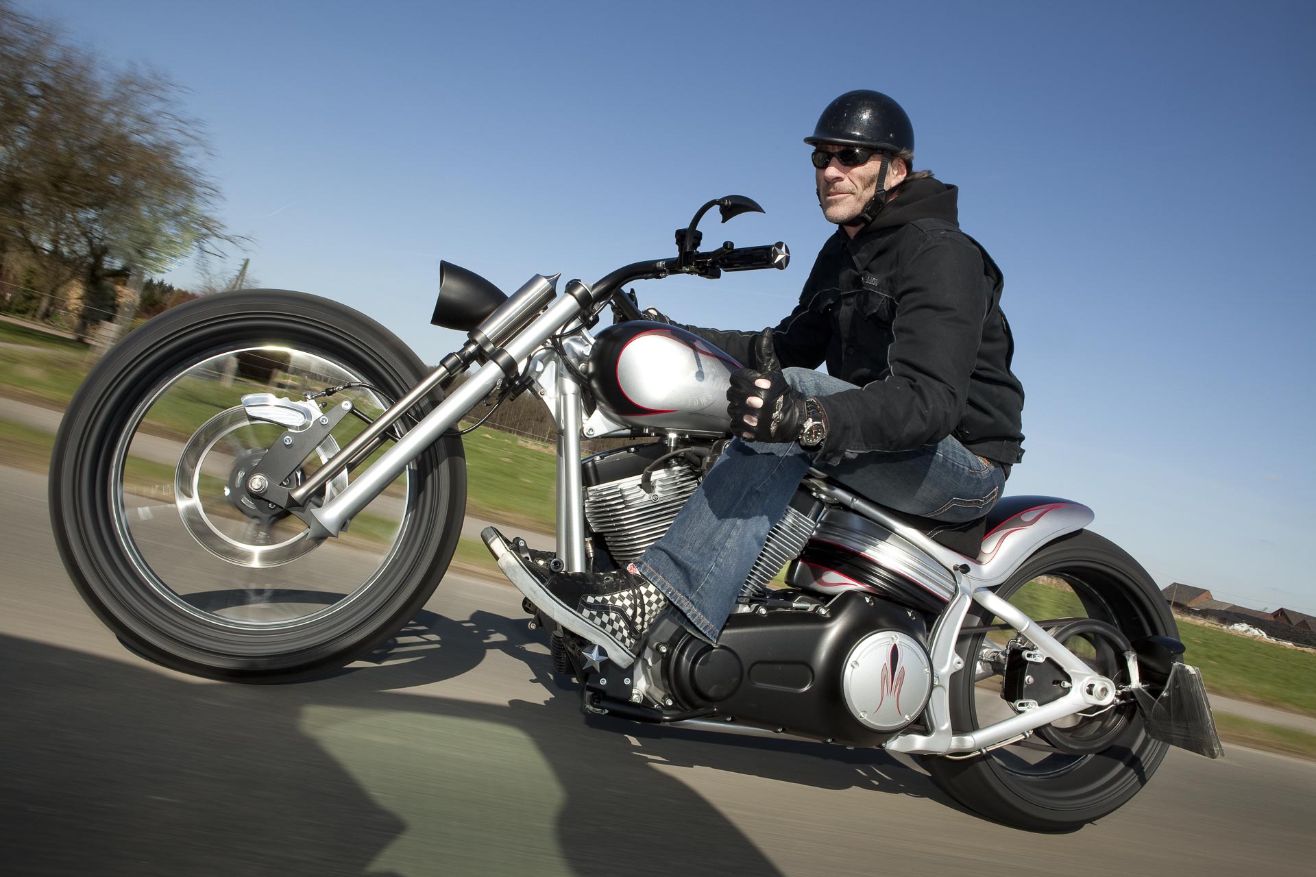 Customized Harley-Davidson Softail Rocker motorcycles by Thunderbike