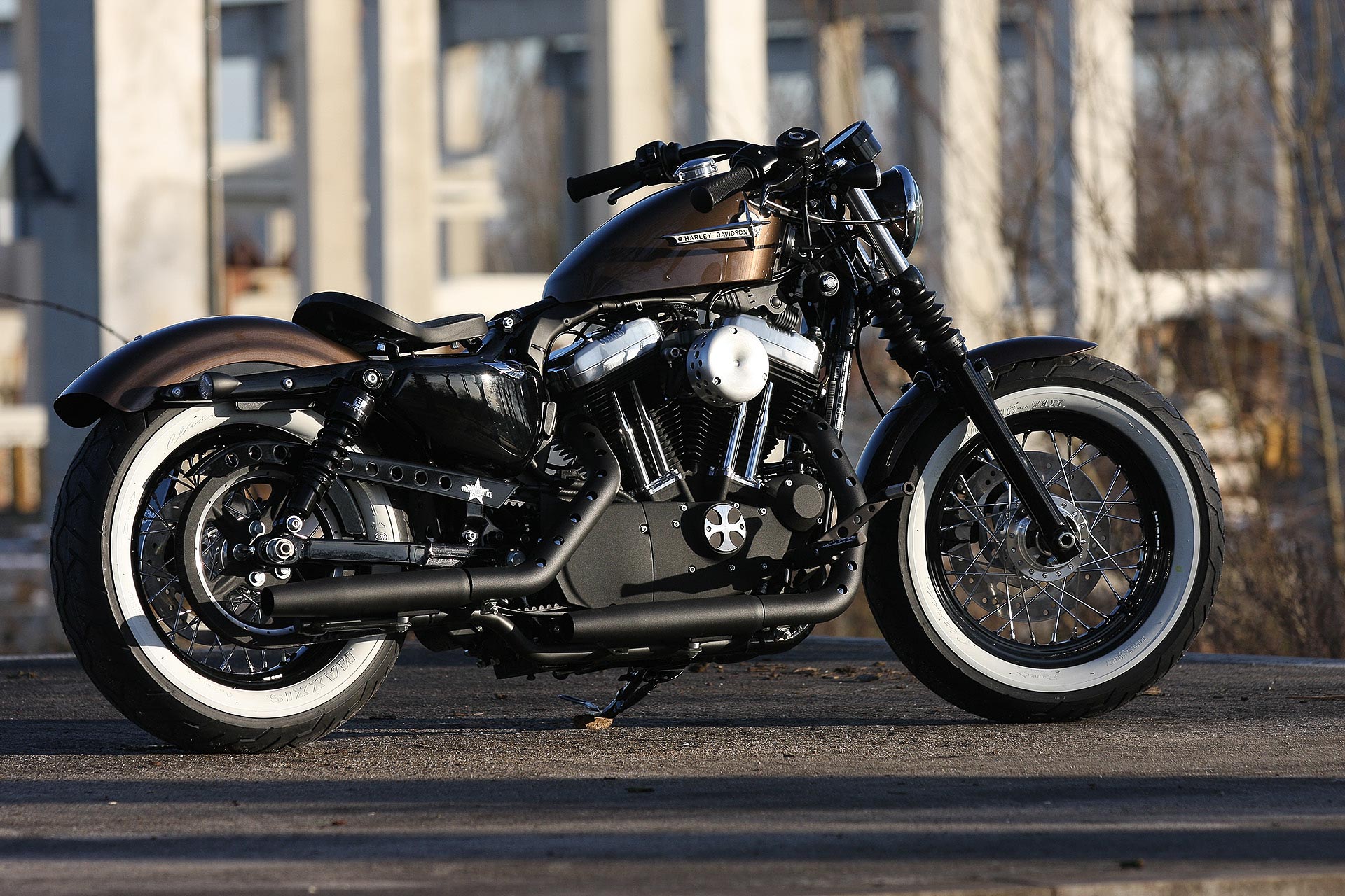 Thunderbike Brown Sugar H D Forty Eight Sportster Xl1200x Bobber