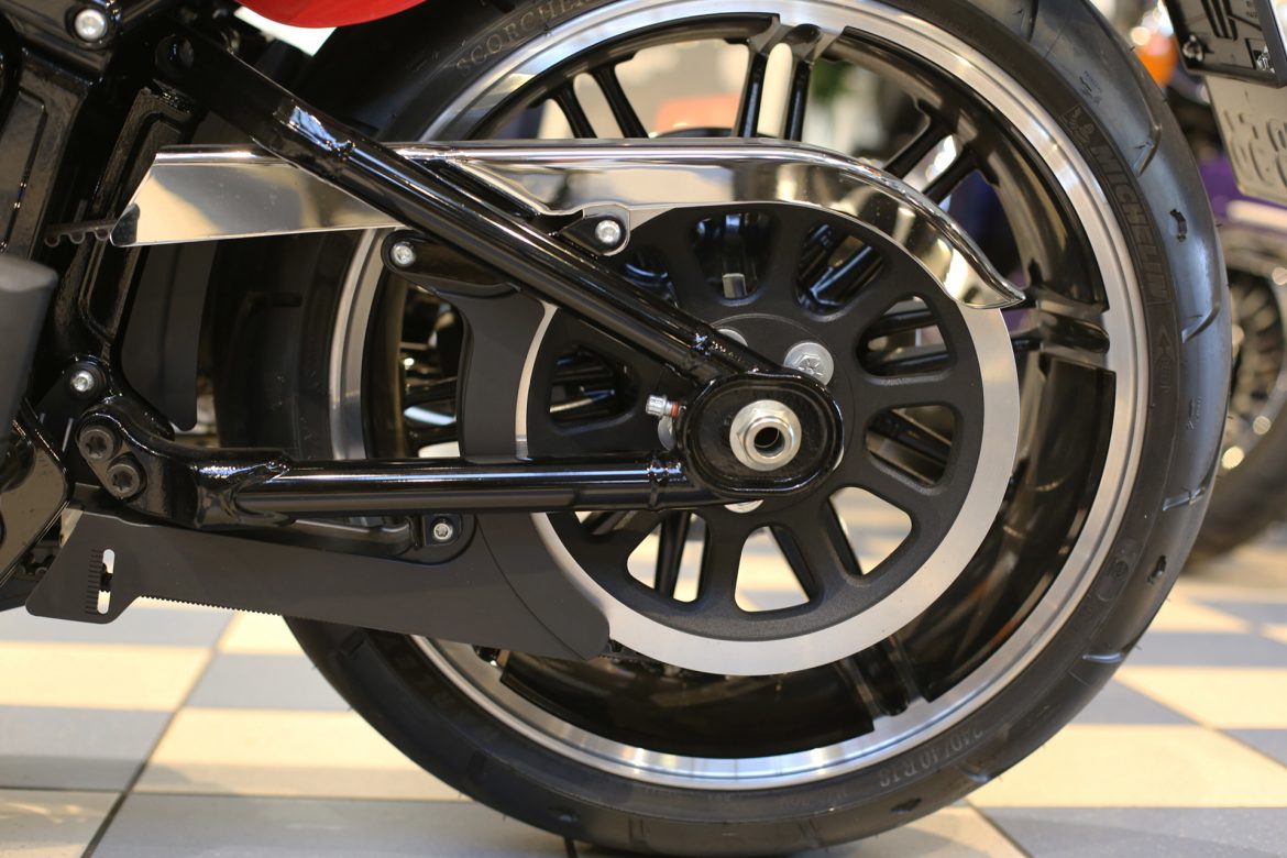 FXR Swing Arm Support Bracket Set for Harley Davidsons Chrome 