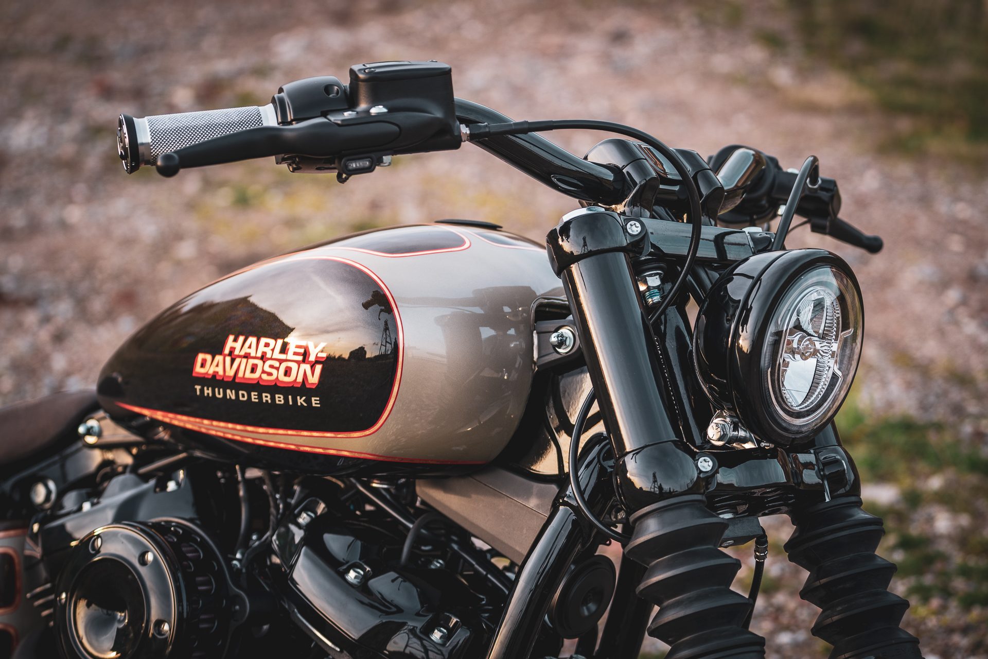 Thunderbike Beach Tracker Harley Davidson Fxbb Street Bob Custom