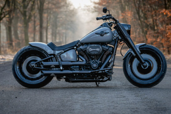 Customized Harley-Davidson Fat Boy motorcycles by Thunderbike