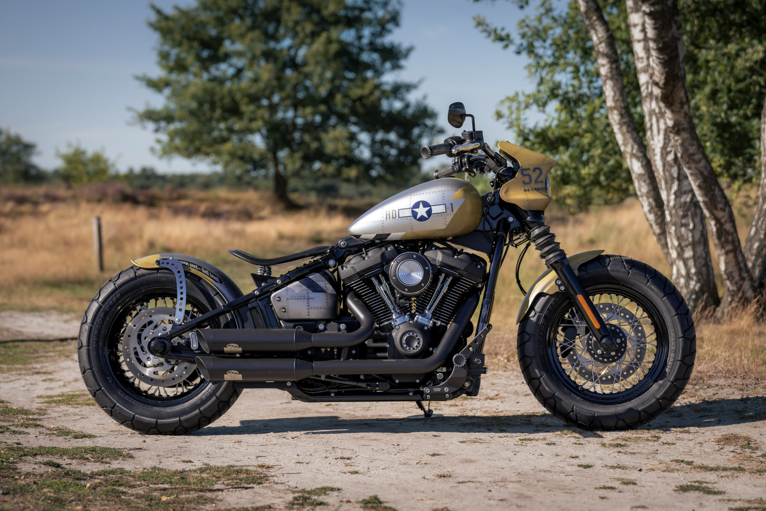 Thunderbike Mustang • P51D inspired Harley-Davidson Street Bob