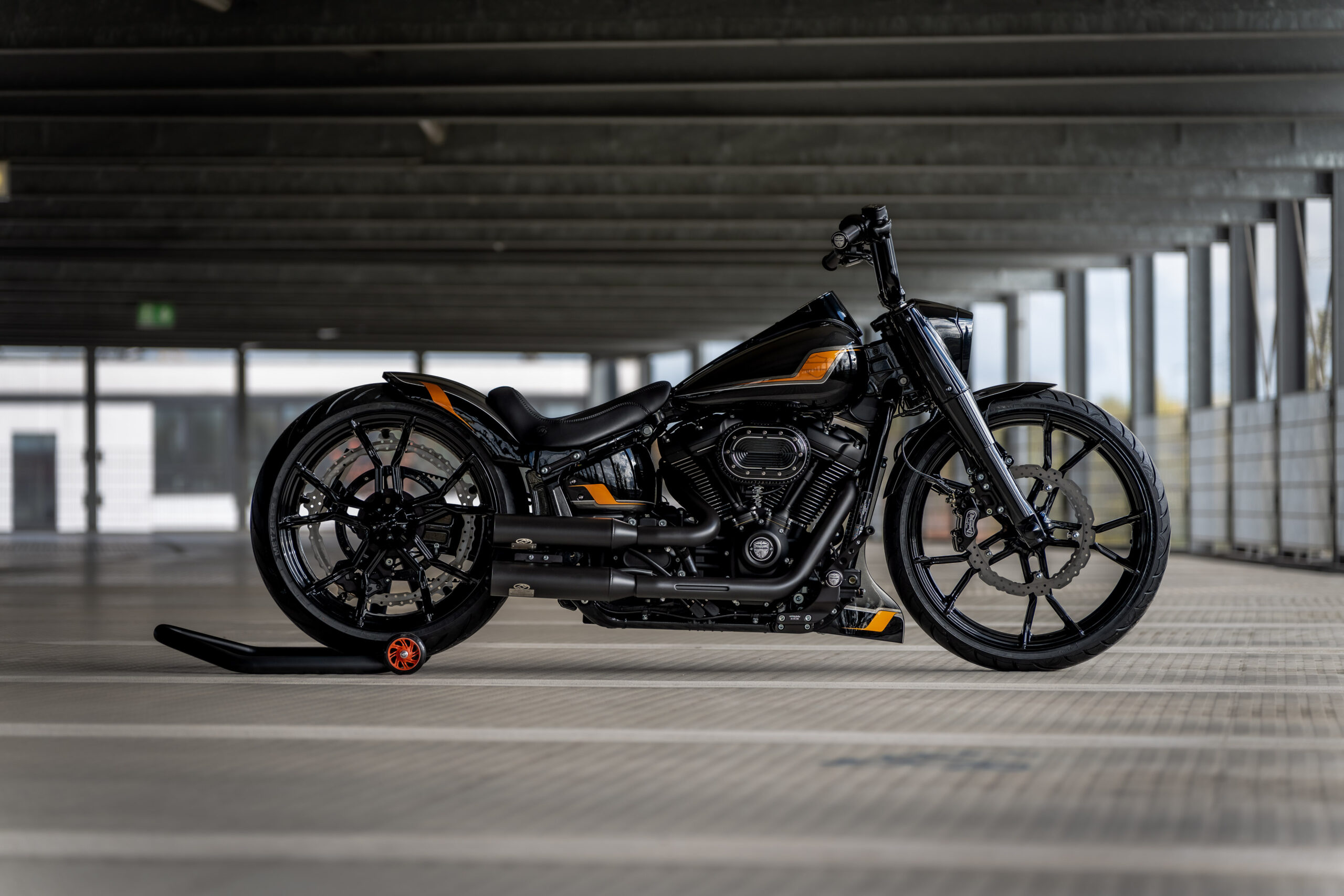 Customized Harley-Davidson Fat Boy motorcycles by Thunderbike