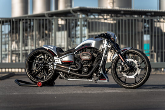 Customized Harley-Davidson Softail Breakout motorcycles by Thunderbike