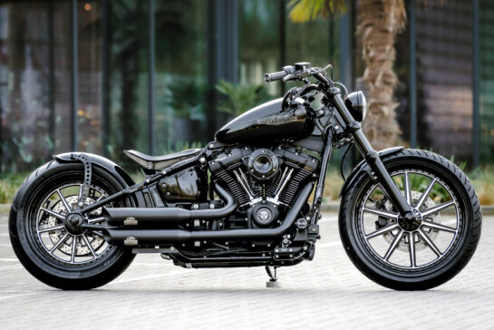 Customized Harley-Davidson Street Bob motorcycles by Thunderbike